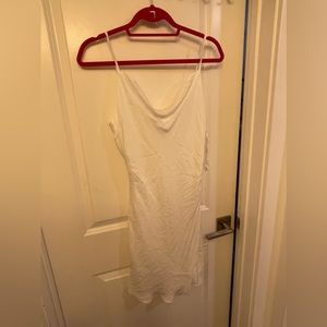 Nati White Silk Dress
